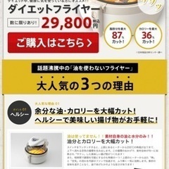 ‼️値下げ‼️ダイエットフライヤー ヴィーボジャパンの画像