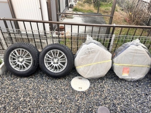 195/65/15 PCD114.3スタッドレスタイヤ　ホイールセット