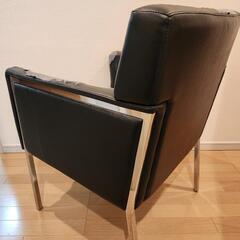 ダイニングチェア イス 黒 ダメージ有の画像