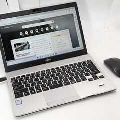 送料無料 高速SSD マウス付き 13.3型 中古ノートパソコン 富士通 S937/S 第7世代Core i5 8GB 無線 Bluetooth カメラ Windows11 Office済み