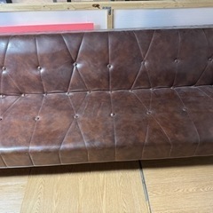 【予定者決定】皮のアンティークソファの画像