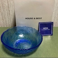 【お値下げ！】 HOUSE ＆ BEST  ガラスボール　HOYAクリスタル　５客の画像