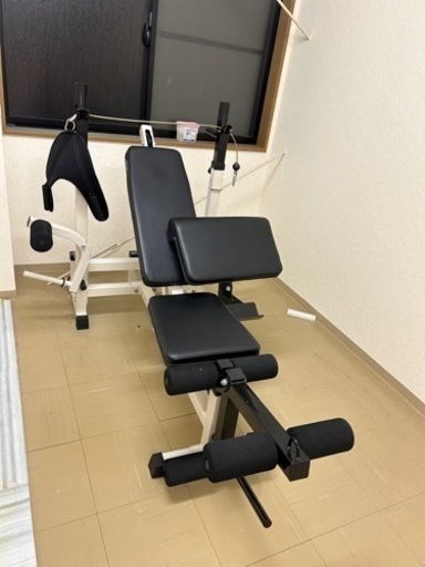 筋トレホームジム　お譲り　ほぼ使用しておりません美品　180cmバーベルも＋2000円でおつけします