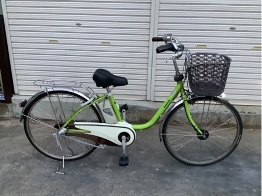 285  パナソニック新機種電動アシスト自転車viviDX26インチ　キミドリボディー