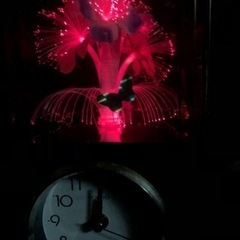 ムード満点❣️光るファイバー花❣️『ジャンク品』