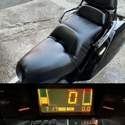 フュージョンX 実働！セル1発！寒気応援SALE!! バッテリー新品！シート新品張替！18607km!!