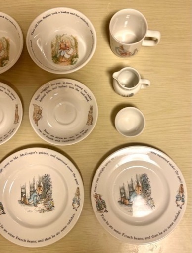 【中古】１１点ウエッジウッドピーターラビット食器