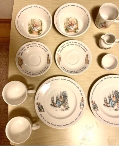 【中古】１１点ウエッジウッドピーターラビット食器