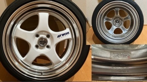 【希少！】【美品！】WORK マイスターS1R 17インチ 7J+40 7.5J+38 pcd100 4穴 4H アドバンフレバ 19