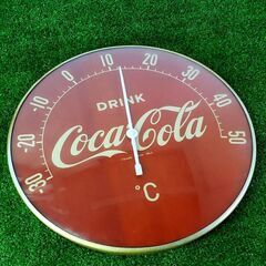 【コレ見て！antique】 Coca-Cola/コカ・コーラ 当時物 壁掛け 温度計 アンティーク 喫茶店