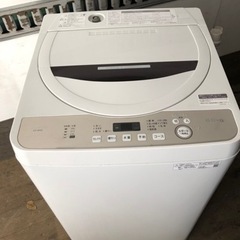 福岡市内配送設置無料 2019年式 シャープ SHARP 全自動洗濯機 幅56.5cm