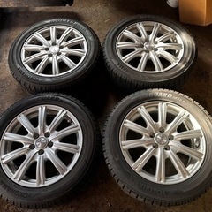 205/55r16 スタッドレスタイヤ ウェッズホイール付 5H...