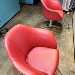 直接引渡し セットイス スタイリングチェア 2脚 美容室 ヘアサロンの画像