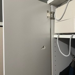 クローゼット　棚おきをハンガー付けてリメイクしてます。の画像