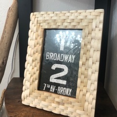 新品　未使用品　バッファローボーン（骨）フォトフレーム 写真立ての画像