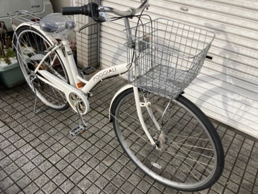 27インチ自転車】6段変速 LEDオートライト仕様 前後タイヤ、サドル 