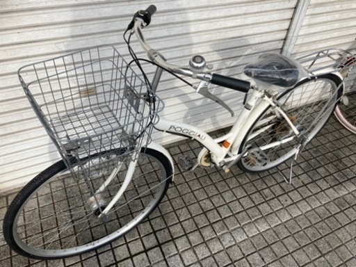 【27インチ自転車】6段変速　LEDオートライト仕様　前後タイヤ、サドル、ワイヤー類新品❗️若林自転車　浜大津店　SALE中❗️
