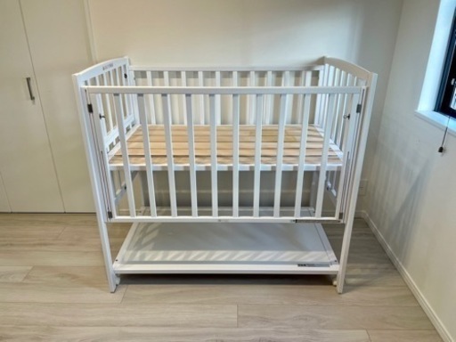 日本製 ヤマサキ ベビーベッド KATOJI カトージ ツーオープン同品