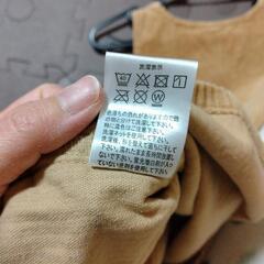 130cm　コーデュロイジャンパースカート　ワンピースの画像