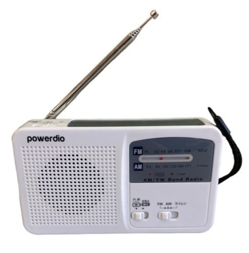 多機能防災ラジオ  FM/AM/ワイドFM対応 乾電池対応 USB充電機能付き