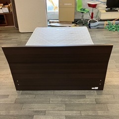 P0685 【福井市】 ニトリ ダブルベットセット 木フレーム付き ヘタリなしの画像