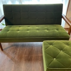 23日までお値下げ　カリモク60　オットマン　ジャンク品 23日までお値下げカリモク60オットマンジャンク品