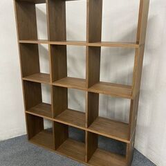 無印良品/MUJI スタッキングシェルフセット3段×4列 ウォールナット オープンラック 中古家具 店頭引取歓迎 R7830