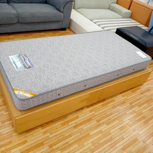 ★ジモティ割あり★ シングルベッド　ナチュラル　クリーニング済　YJ1472
