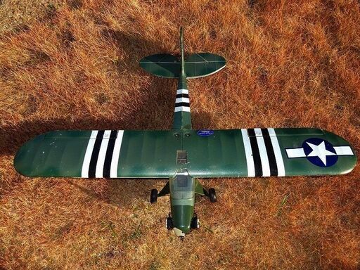 パイパーカブPIPER J-3 Cub 全幅140cm メカ一式付き　ラジコン飛行機