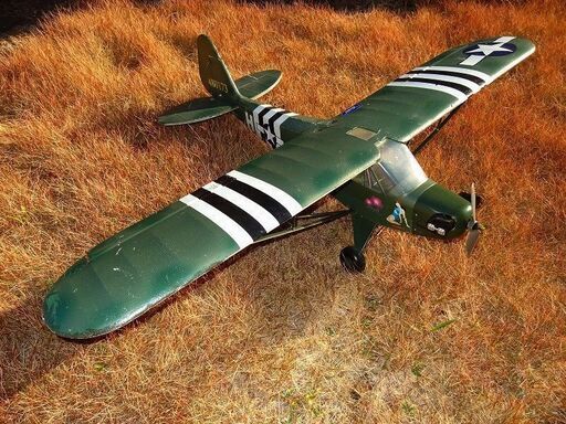 パイパーカブPIPER J-3 Cub 全幅140cm メカ一式付き　ラジコン飛行機