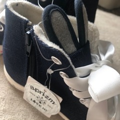 ウサ耳ハイカットデニムシューズ⭐︎新品　20.0cmの画像