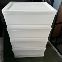クローゼット収納　衣類収納　白　中古の画像