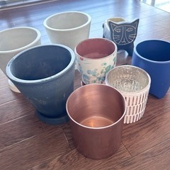 植木鉢、鉢カバー8点セット
