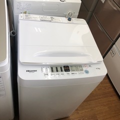 安心の6ヶ月保証付き！！Hisense 全自動洗濯機　4.5kg 2021年製　取りに来れる方限定！売ります！