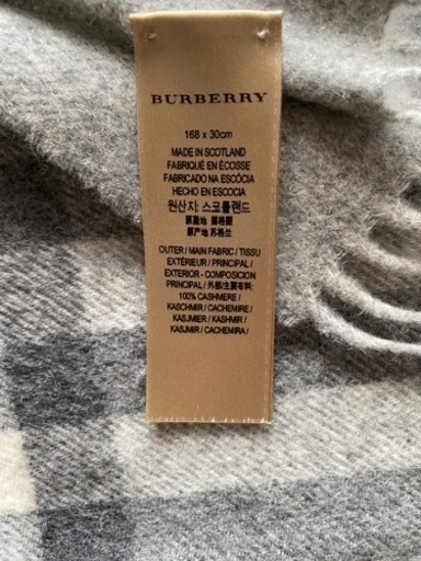 BURBERRY  バーバリー 100%カシミアマフラー
