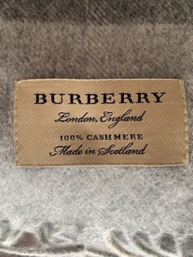 BURBERRY  バーバリー 100%カシミアマフラー