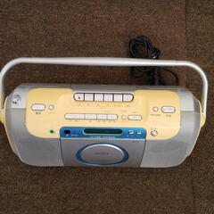 【動作品】SONY CDラジオカセットレコーダー ラジカセ CD CFD-E100TVの画像