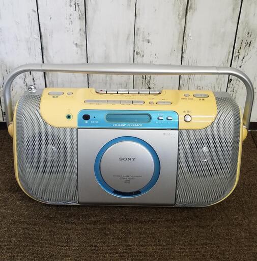 【動作品】SONY CDラジオカセットレコーダー ラジカセ CD CFD-E100TV