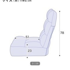 つながるハイバックポケットコイル座椅子 ニトリの画像