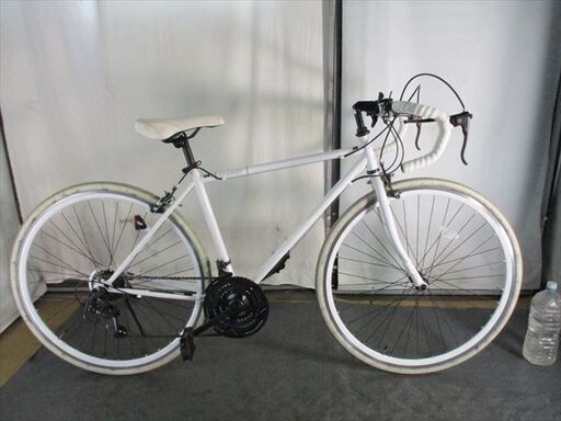 Ｄ276　★17800円★整備済み スポーツ中古自転車 【ロードバイク　白　グランデュ―ル　46ｃｍ】