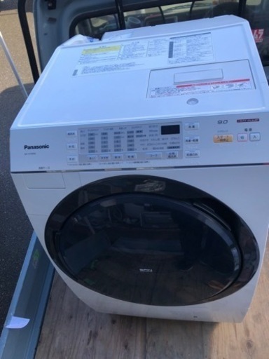 北九州市内配送無料　保証付き　パナソニック 【左開き】9．0kgドラム式洗濯乾燥機 クリスタルホワイト NA-VX3600L-W