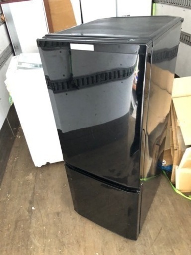 北九州市内配送無料　保証付き　2018年式　三菱電機 MITSUBISHI ELECTRIC MR-P15D-B [冷蔵庫 （146L・右開き） 2ドア サファイアブラック