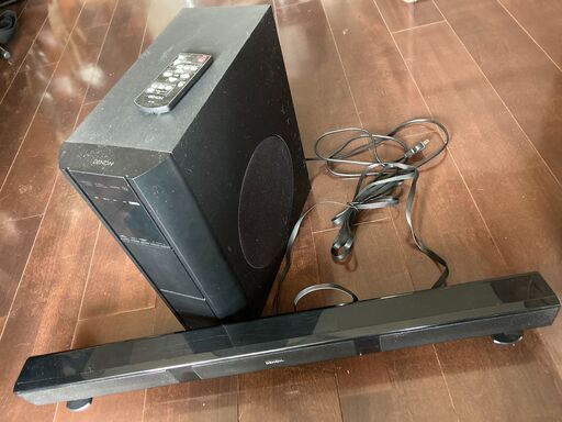 サウンドバー　フロントサラウンドシアターシステム DENON DHT-S311 フロントスピーカーバーとウーハー＋コントローラ　リモコン付き