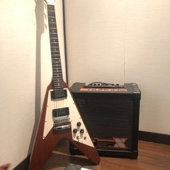 【1/28日曜まで】【エレキギターセット】BurnyフライングV...