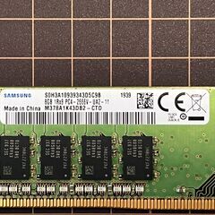 DDR4-2666 8GB デスクトップ用メモリ 1枚 DELL純正 正常動作品の画像