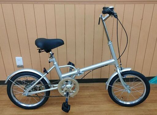 折りたたみ自転車 １６インチ 新古車 シルバー