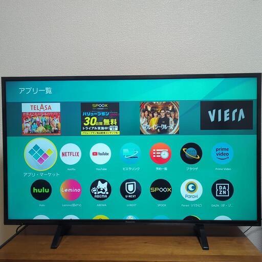 【美品】Panasonic VIERA  4kテレビ TH-43FX500　43インチ