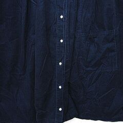 OB Mab 大きいサイズ レディース 薄手のコーデュロイ シャツワンピース ゆったりデザイン Fサイズ 2XL 3XL 4XL の画像