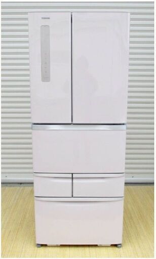 直接引取歓迎　東芝　ベジータ　6ドア冷蔵庫　GR-G48FS(P)　動作良好　481L　取扱説明書付　2014年製　パールピンク　VEGETA　TOSHIBA