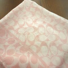 スカーフ コーチ COACH ピンク シグネチャー シフォン USED 札幌市東区 新道東店の画像